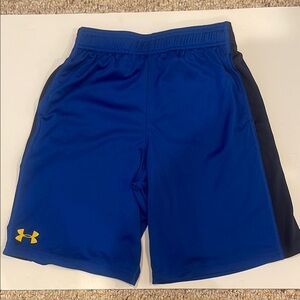 Under Armour Men's Royal Blue and Black Athletic Shorts